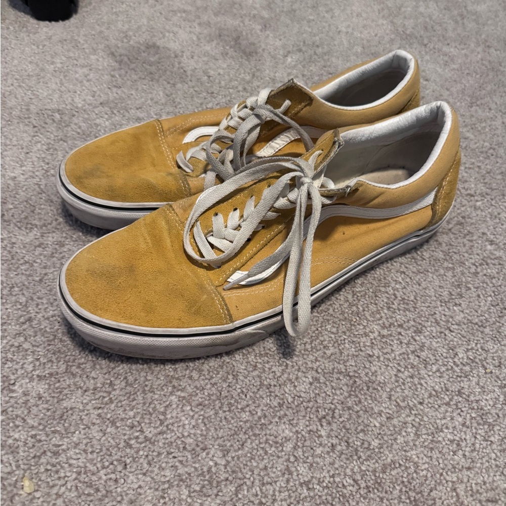 Vans Men's Yellow Suede Sneakers